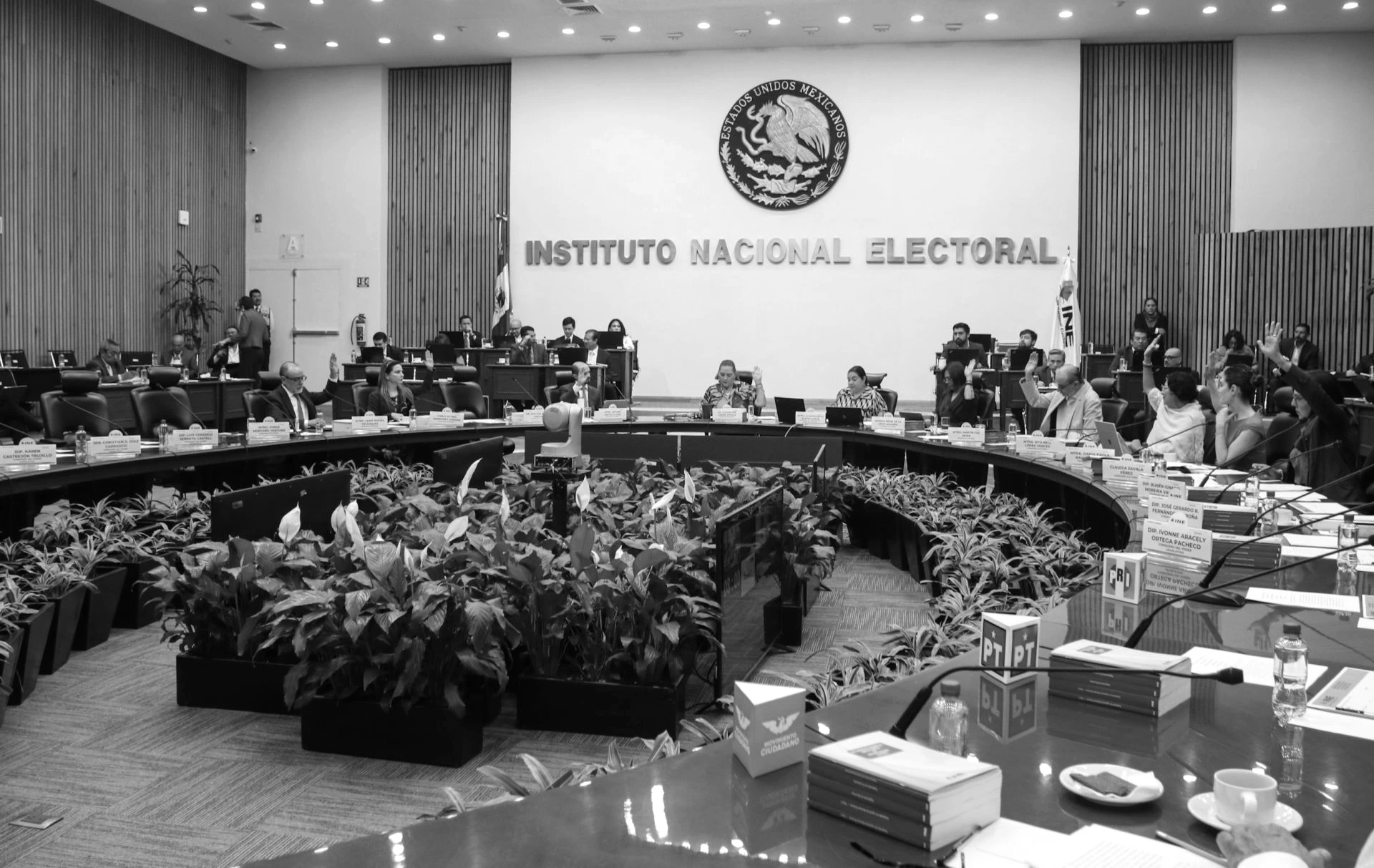 Sala de Sesiones del Consejo General del Instituto Nacional Electoral