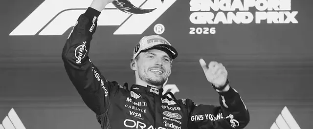 Checo Pérez, 17.º en Singapur sin puntos, y Verstappen, ganador del Gran Premio, en la carrera de Marina Bay